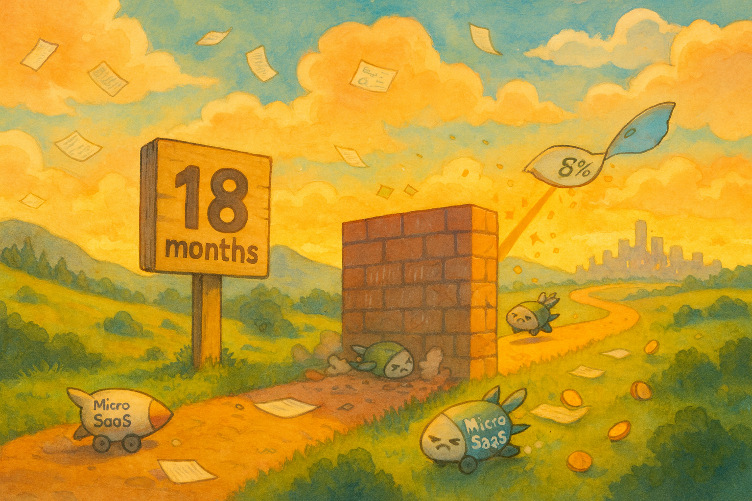The 18-Month Rule: Why 92% of Micro SaaS Startups Hit the Wall Before Profitability